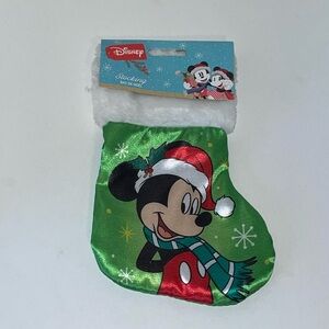 Disney Mickey Mouse Mini Stocking 7” Holiday Christmas NWT Display Gift